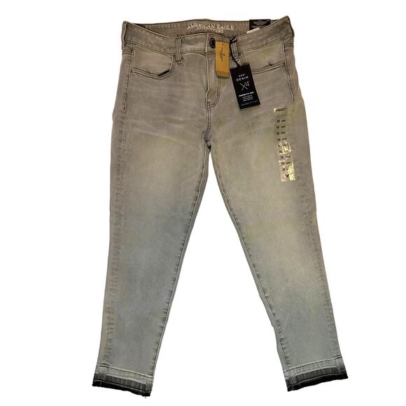American Eagle Super Stretch Low Rise Jegging Ankle US 10 SHORT - Picture 1 of 13